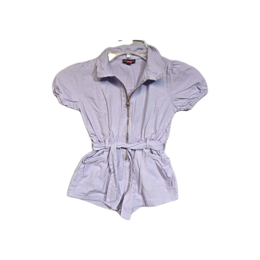 Vince Camuto Girls  Purple Romper ‎ Size 5 Tie